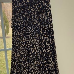 Evan Picone Animal Print Halter Dress
